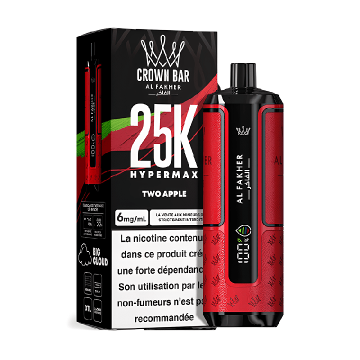 PUFF KROXN BAR 25K TWO APPLE - AL FAKHER - BYCLOPE