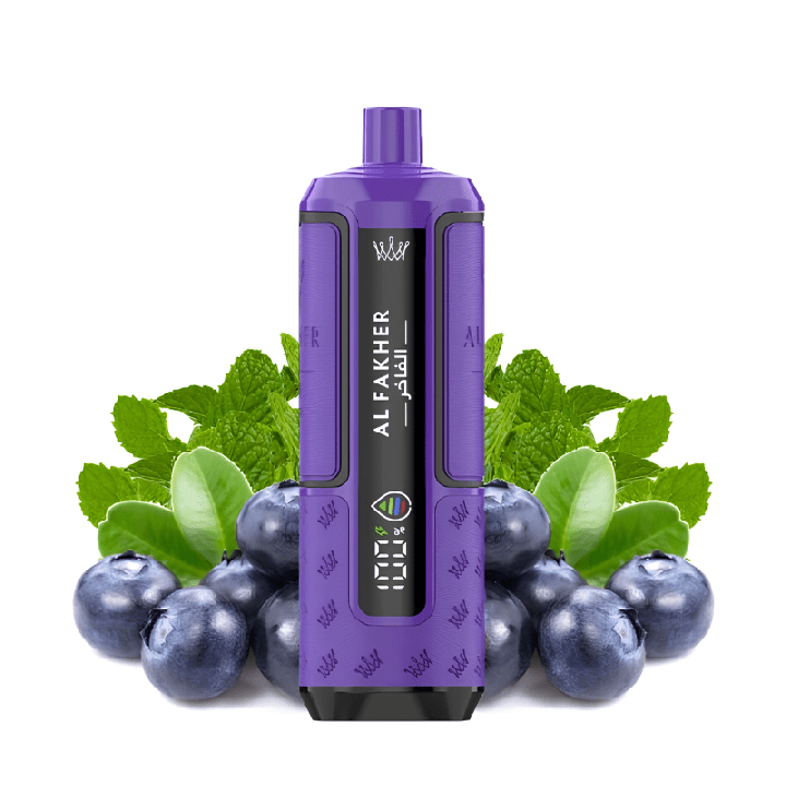 Kit Puff Hyper Max Advanced 30K - Crown Bar by Al Fakher - Blueberry Mint - BYCLOPE