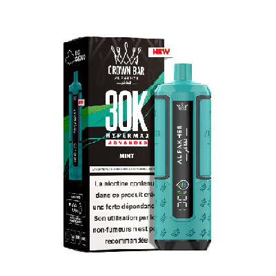 Kit Puff Hyper Max Advanced 30K - Crown Bar by Al Fakher - Mint - BYCLOPE