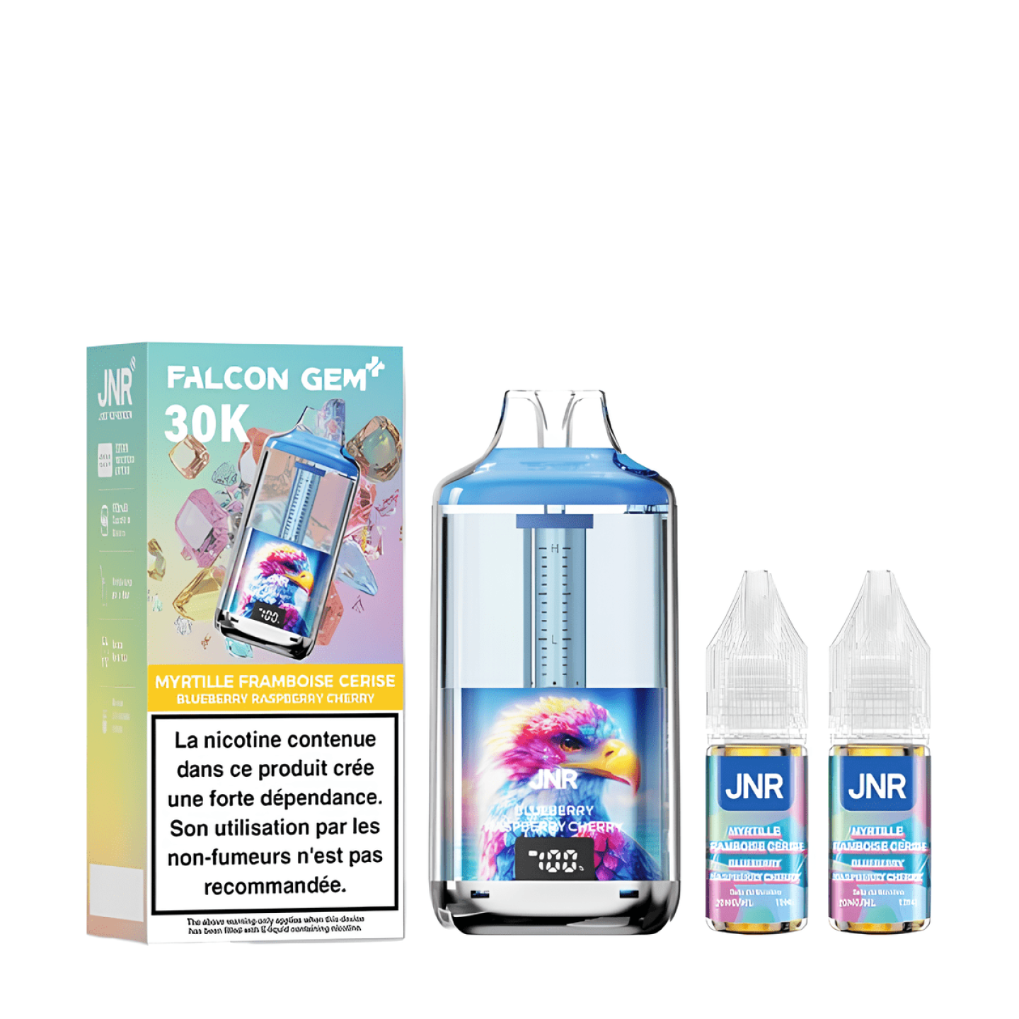 Puff 30K Falcom Gem+ 20mg - JNR - blueberry rasberry cherry - BYCLOPE