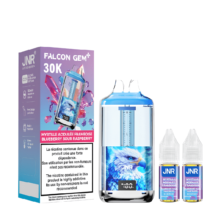Puff JNR Falcon Gem+ 30K Blueberry Sour Raspberry 0mg - ByClope