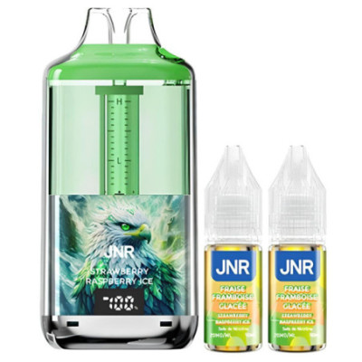 Pack Puff 30K Falcon Gem+ 20mg - JNR - Strawberry Raspberry Ice | 2 fioles + 1 offerte - BYCLOPE