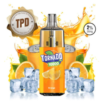 TORNADO 10K 800MAH TPD EU 2% 10ML - Saveur : Soda Orange - BYCLOPE