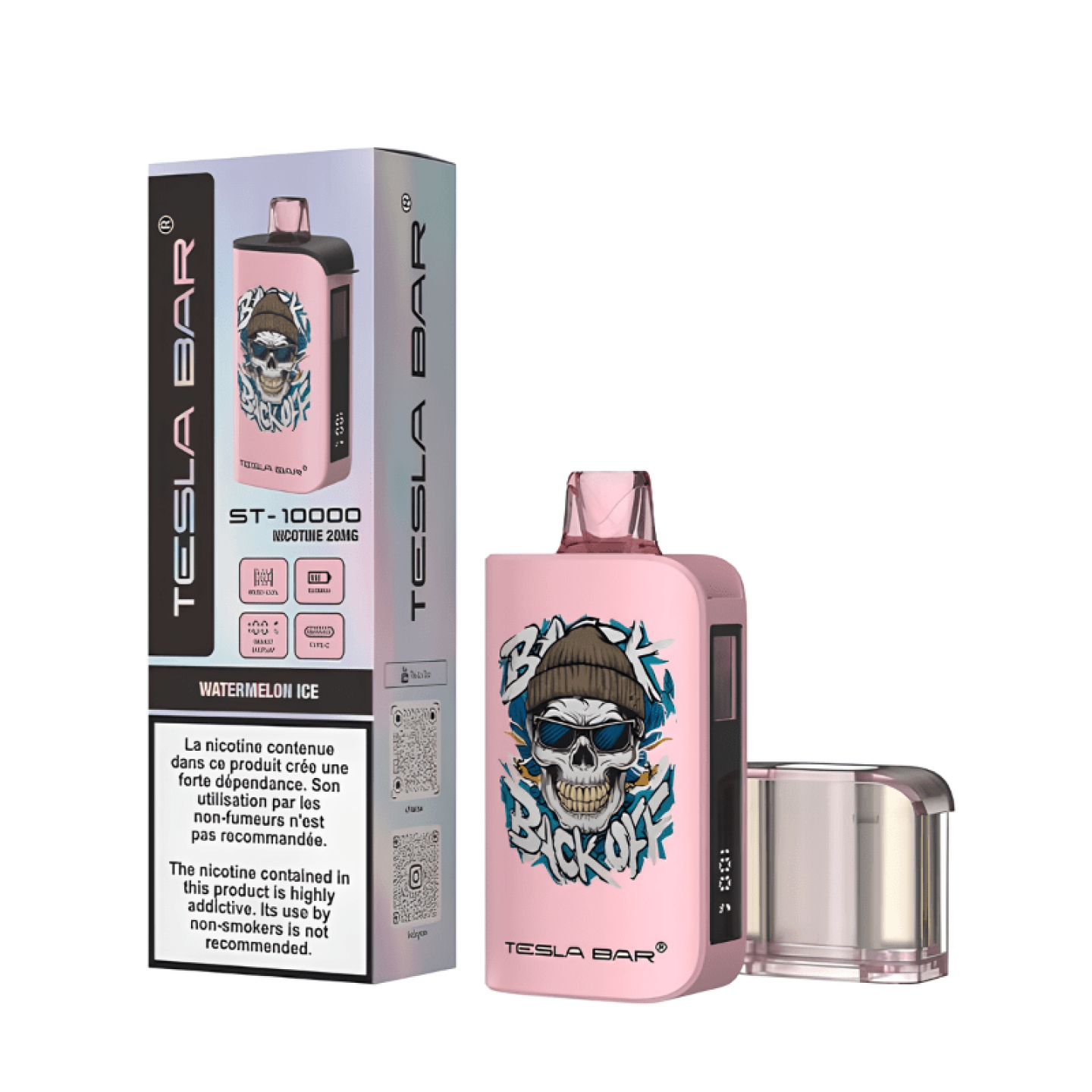 ST - 10K Watermelon Ice 2% 10ML - TESLA BAR BY TESLACIGS - BYCLOPE