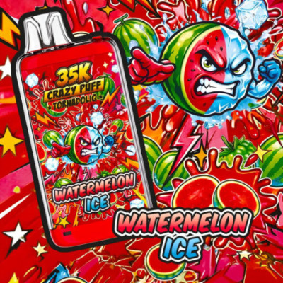 Crazy Puff 35K Watermelon Ice 20ml - Tornadoliq - BYCLOPE