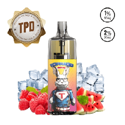 Puff 10000 TPD Europe Raspberry Watermelon Ice 20mg - Tornado - BYCLOPE