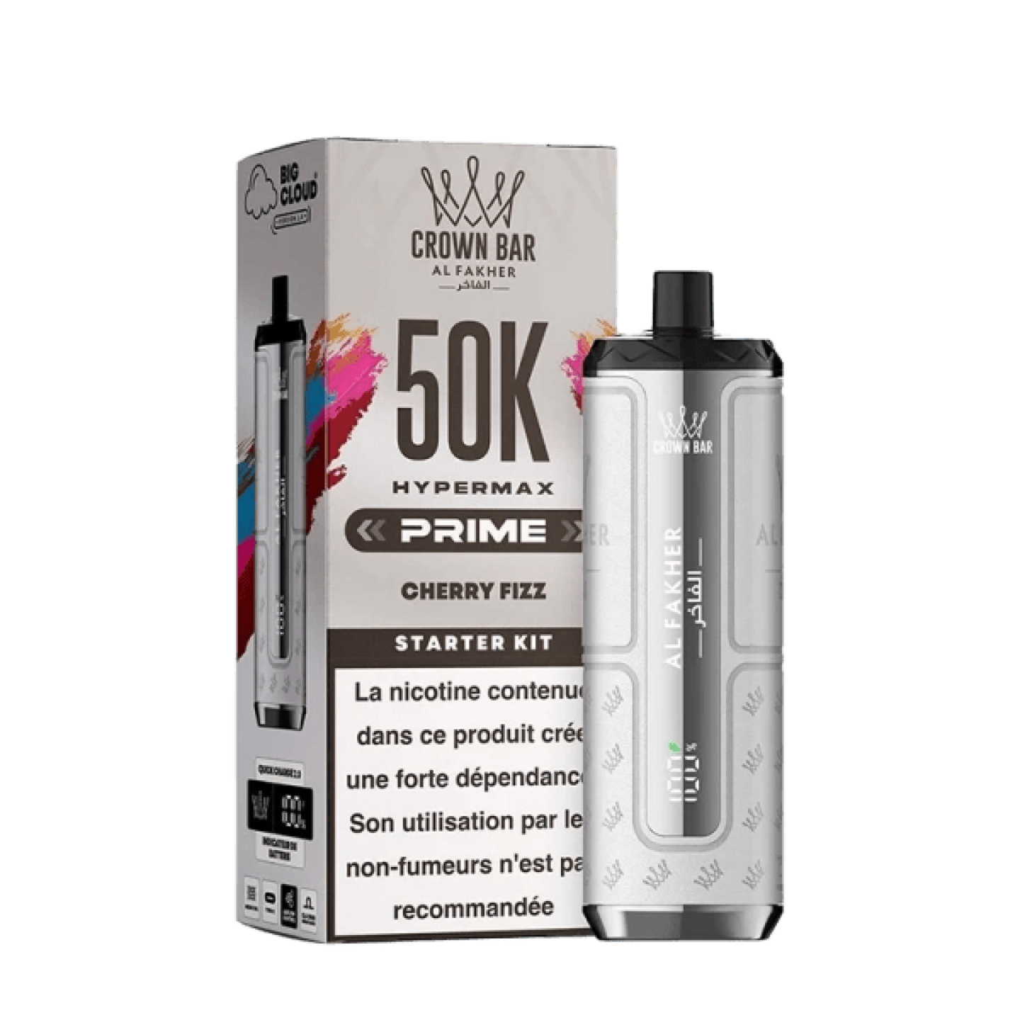 Kit Hypermax Prime 50K Cherry Fizz 6 mg – Al Fakher - BYCLOPE