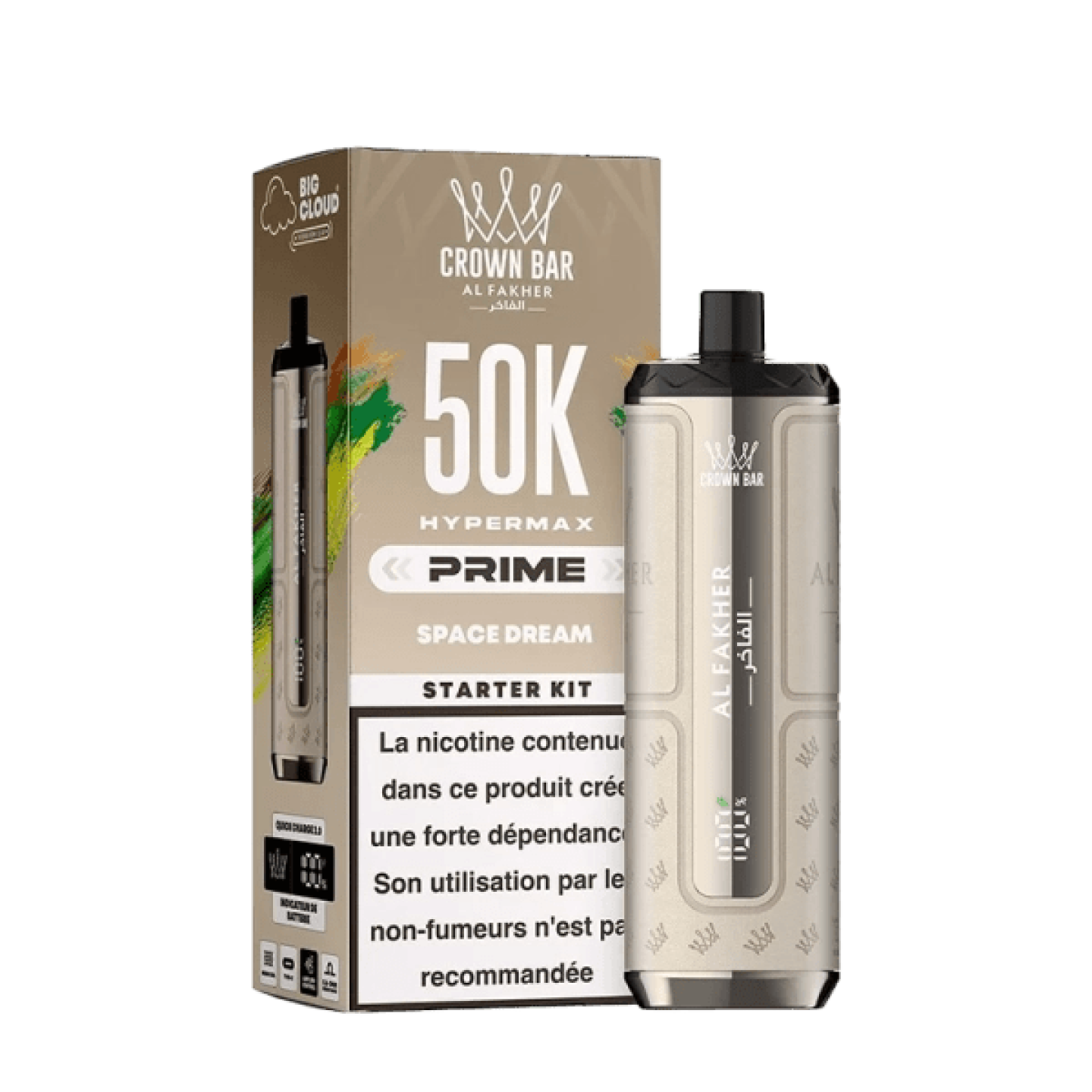 Kit Hypermax Prime 50K Space Dream 6 mg – Al Fakher - BYCLOPE