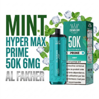 Cartouches Hypermax Prime 50K 2x10ml - Crown Bar by Al Fakher - BYCLOPE