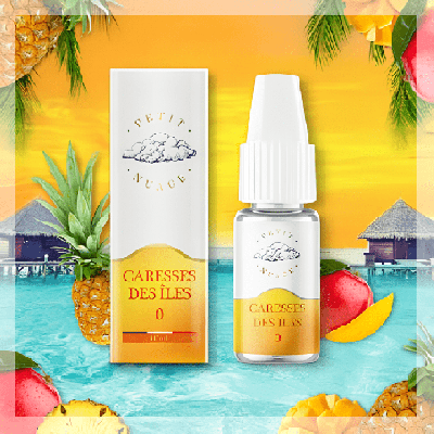 Caresses des Îles 10ml Petit Nuage - e-liquide fruité exotique - ByClope