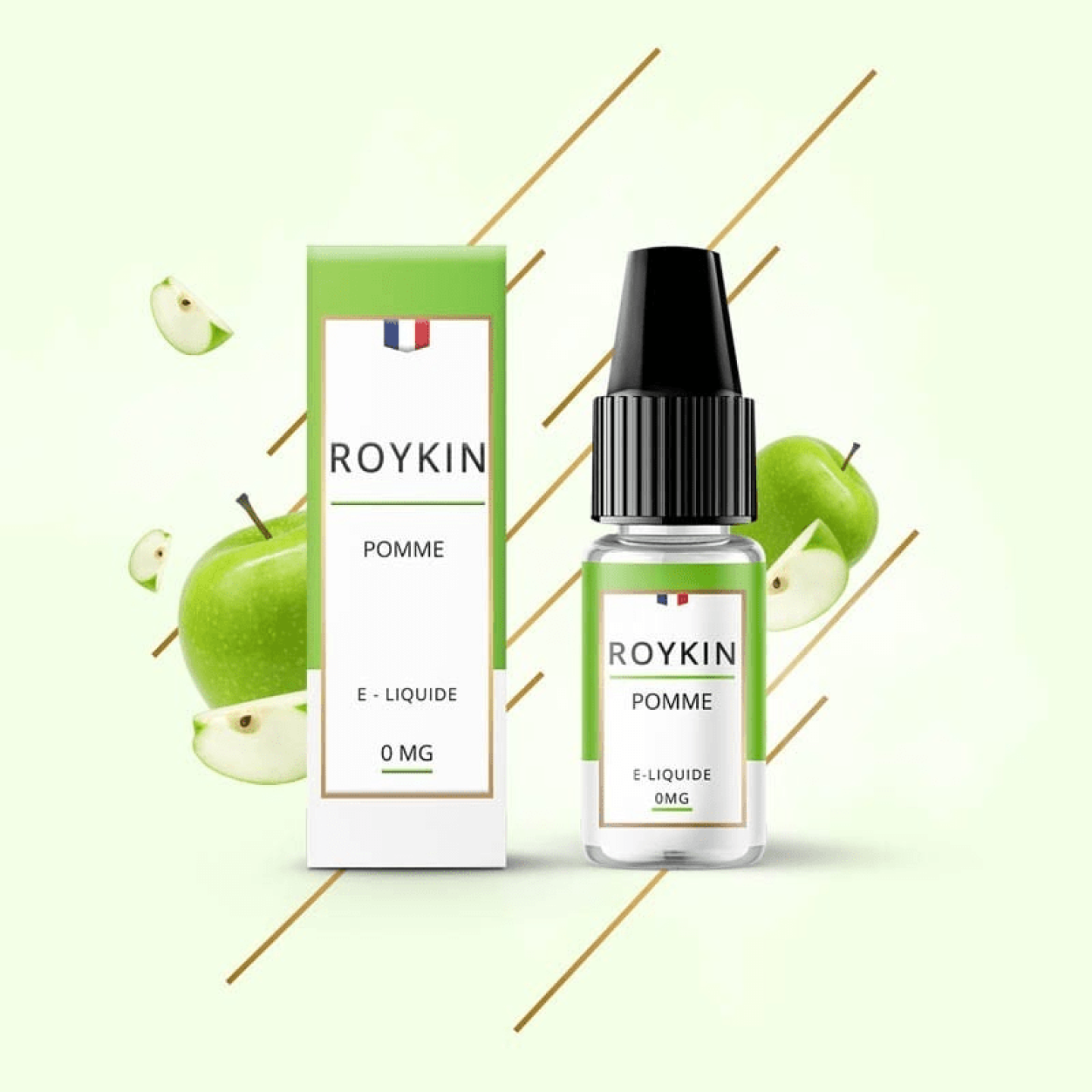 E-Liquide Pomme 10ml - Roykin - BYCLOPE