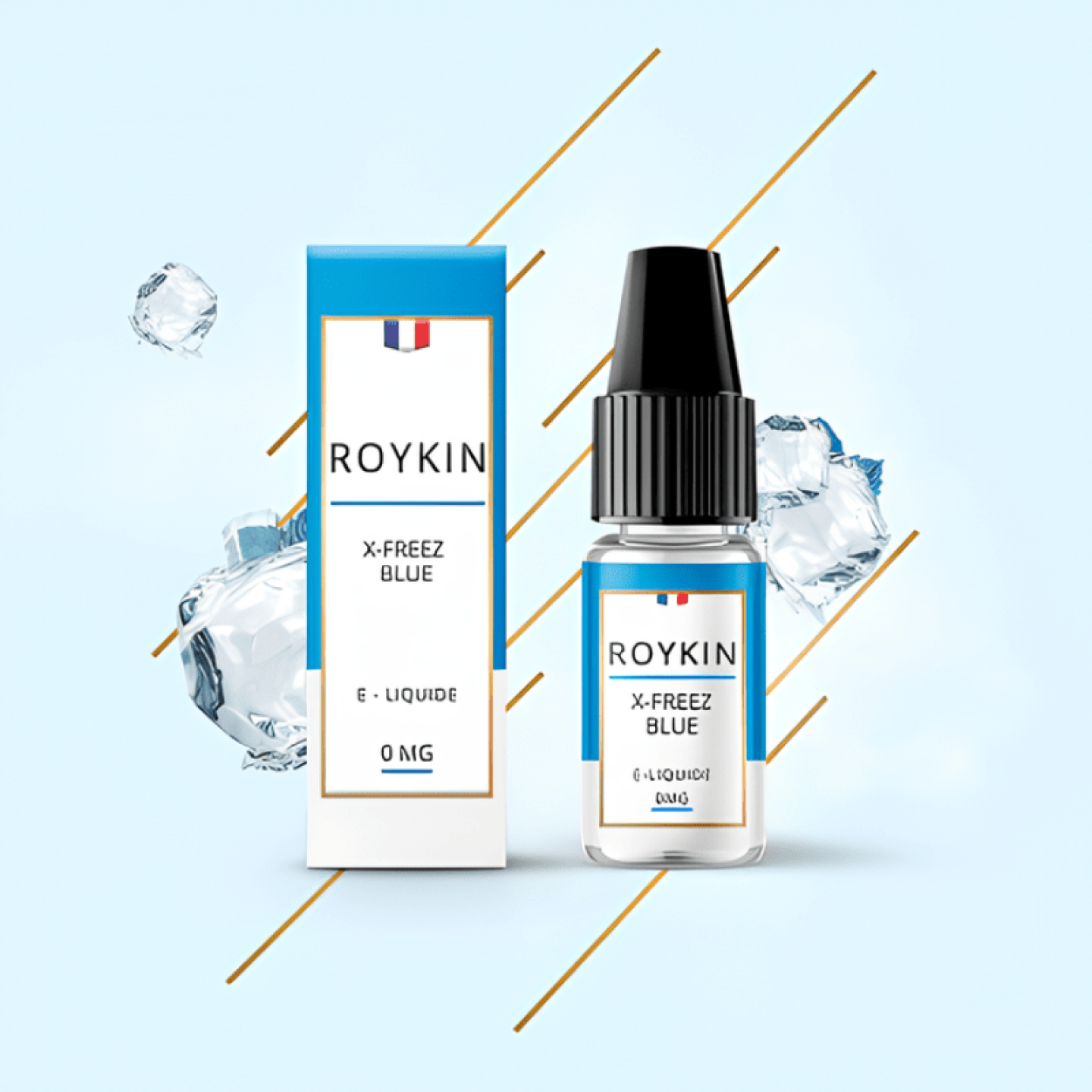 E - liquide X - Freez Blue 10ml - Roykin - BYCLOPE