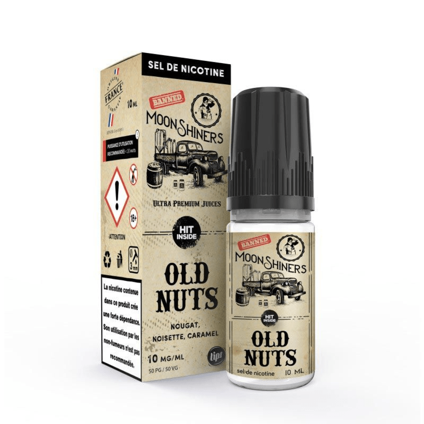 Sel de Nicotine Old Nut's 10ml - Moonshiners - BYCLOPE