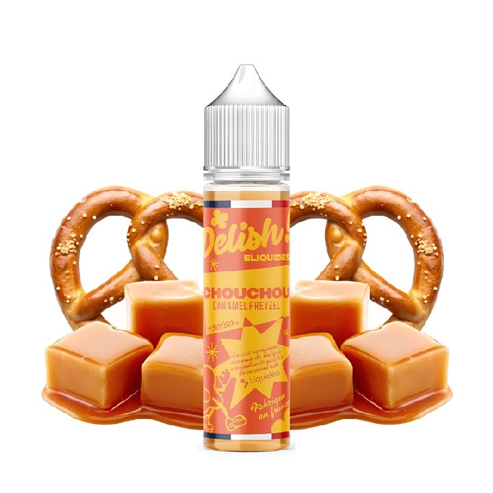 Chouchou Delish 50ml Liquideo - e-liquide bretzel caramel salé - ByClope