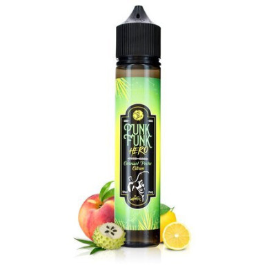 E-liquide Corossol Pêche Citron 50ml - Punk Funk Hero - BYCLOPE