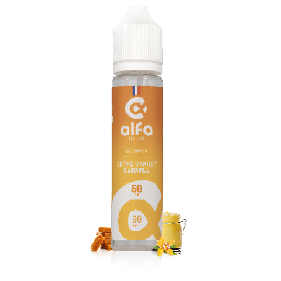 Crème Vanille Caramel 50ml Alfaliquid - BYCLOPE