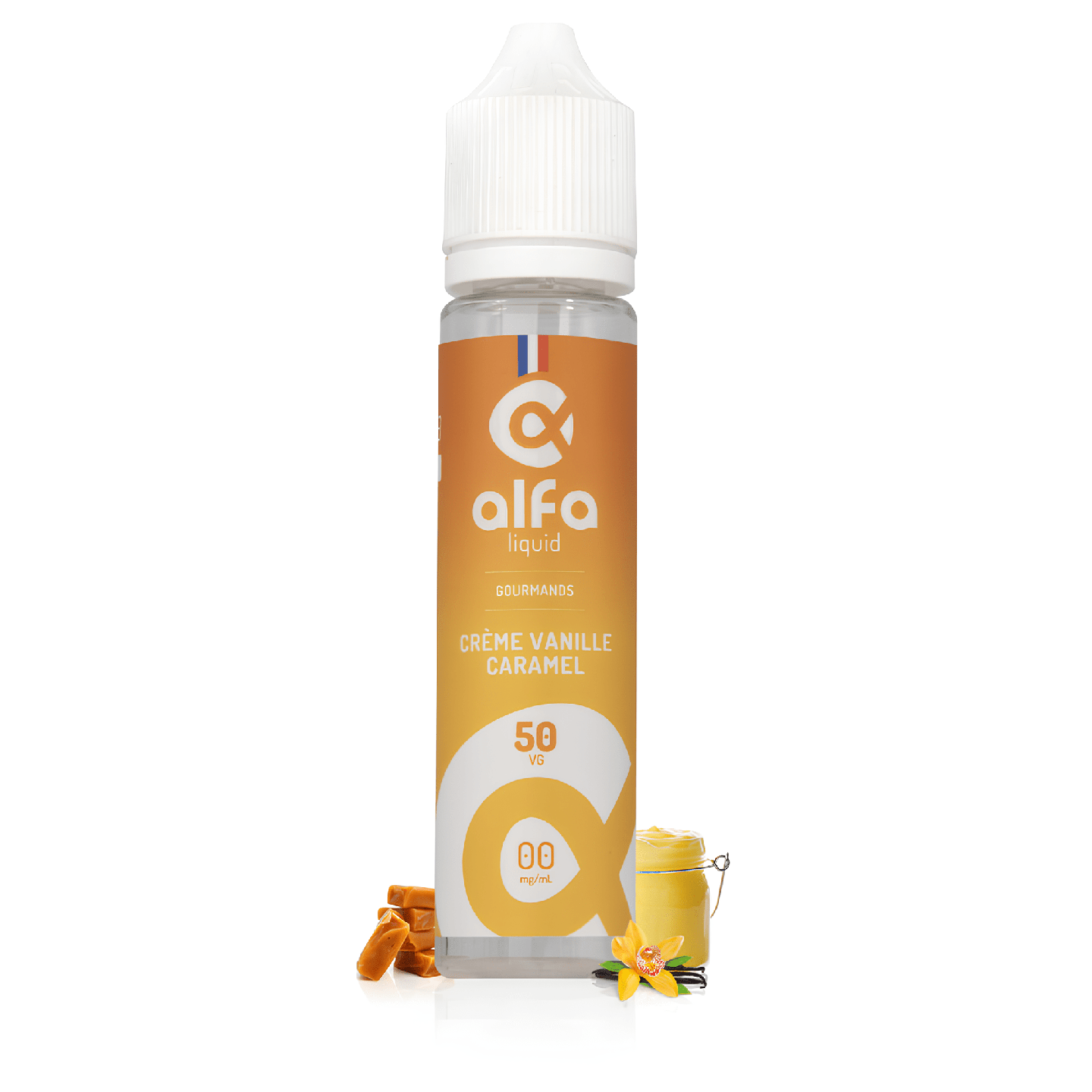 Crème Vanille Caramel 50ml Alfaliquid - BYCLOPE