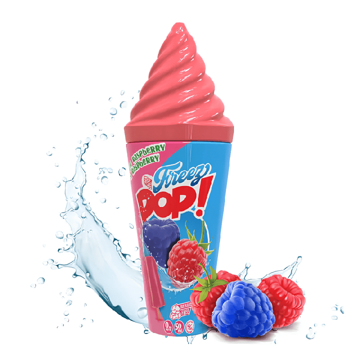 E-Liquide Blue Raspberry & Raspberry 50ml - Freez Pop by Vape Maker - BYCLOPE