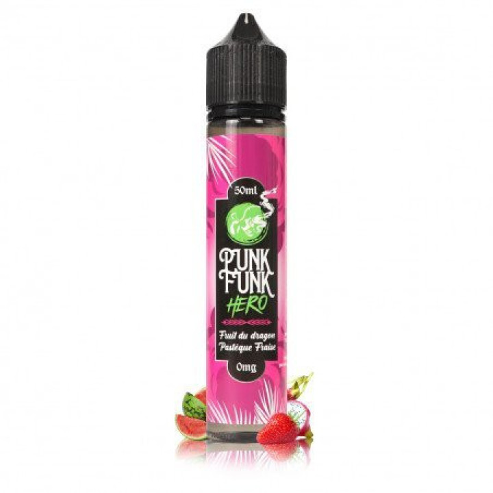 E-liquide Fruit du Dragon Pastèque Fraise 50ml - Punk Funk Hero - BYCLOPE