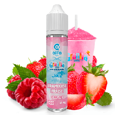 E - Liquide Framboise Fraise 50ml - Granita Soft - Alfaliquid - BYCLOPE