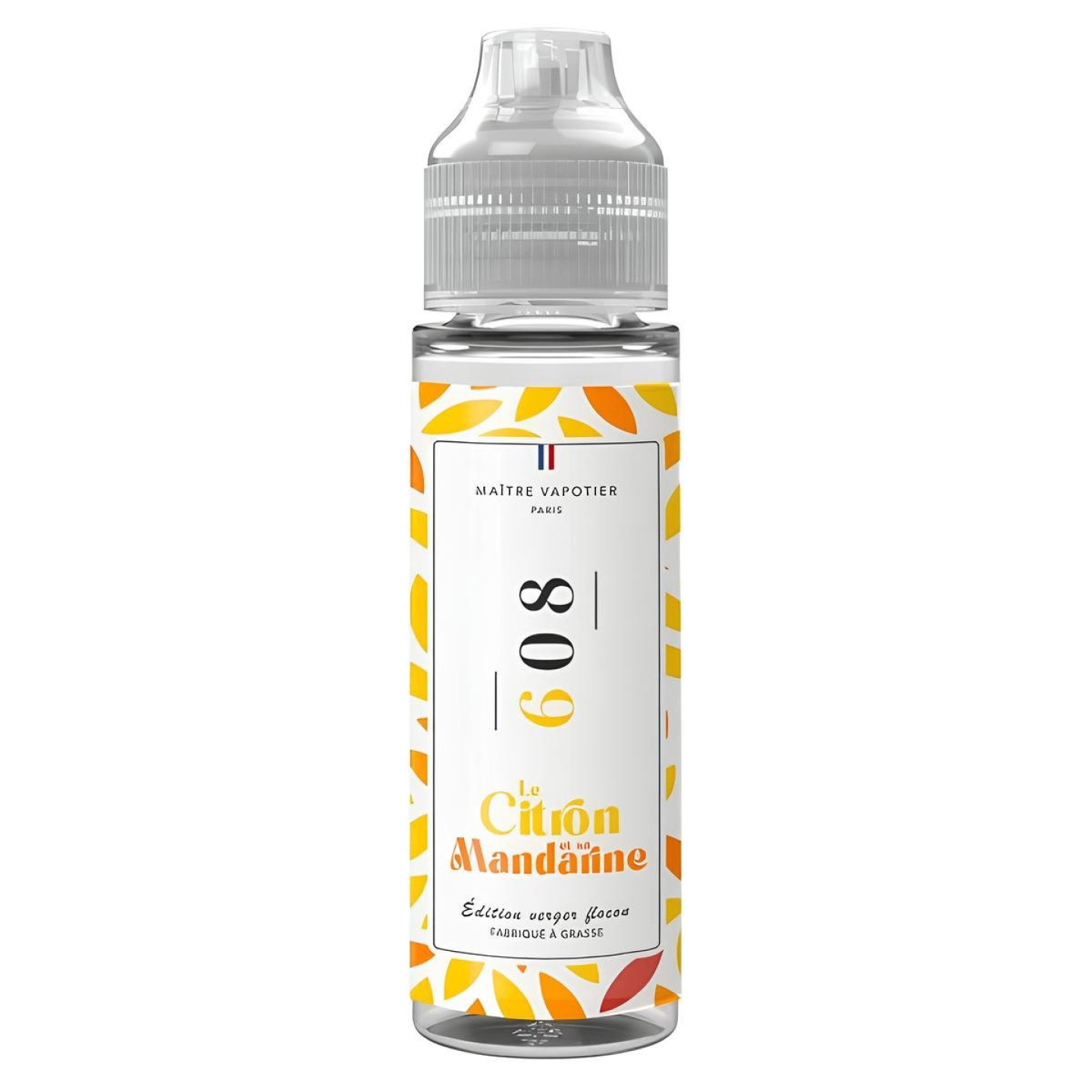 N°608 LE CITRON ET SA MANDARINE 0MG 50ML - MAÎTRE VAPOTIER - BYCLOPE