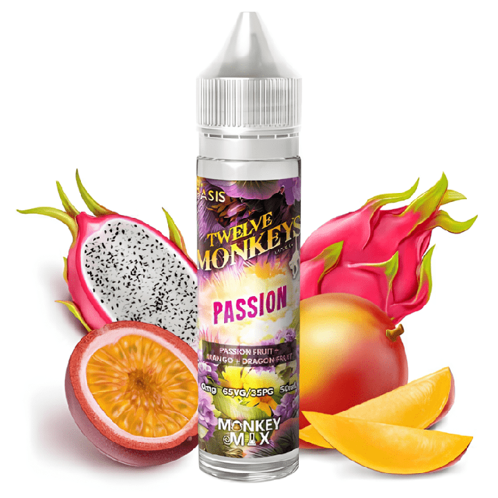 E-Liquide Twelve Monkeys 50ml - Passion - BYCLOPE