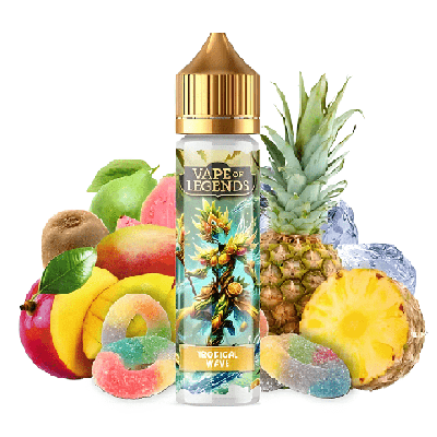 E - Liquide Tropical Wave 50ml - Vape Of Legends - BYCLOPE