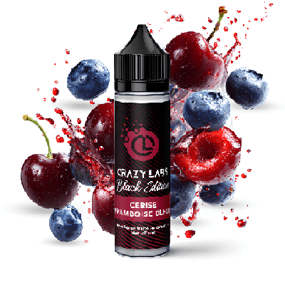 CERISE FRAMBOISE BLEUE - 75ML - CRAZY LABS BLACK EDITION - BYCLOPE