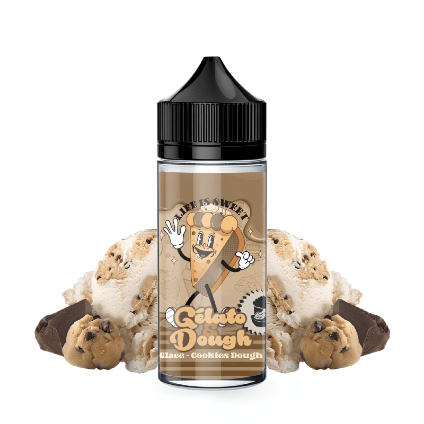 E - Liquide Gélato Dough - 100ml - Life Is Sweet - BYCLOPE