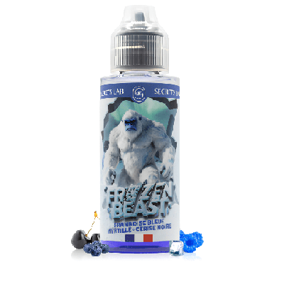 E-liquide Framboise Bleue Myrtille Cerise Noire 100ml Frozen Beast- Secret's Lab - BYCLOPE
