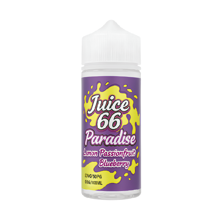 E - liquide Paradise Lemon PassionFruit Blueberry 100ml - Juice 66 - BYCLOPE