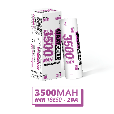 ACCUS MAXICELL - 3500 MAH INR 18650 - 20A - BYCLOPE