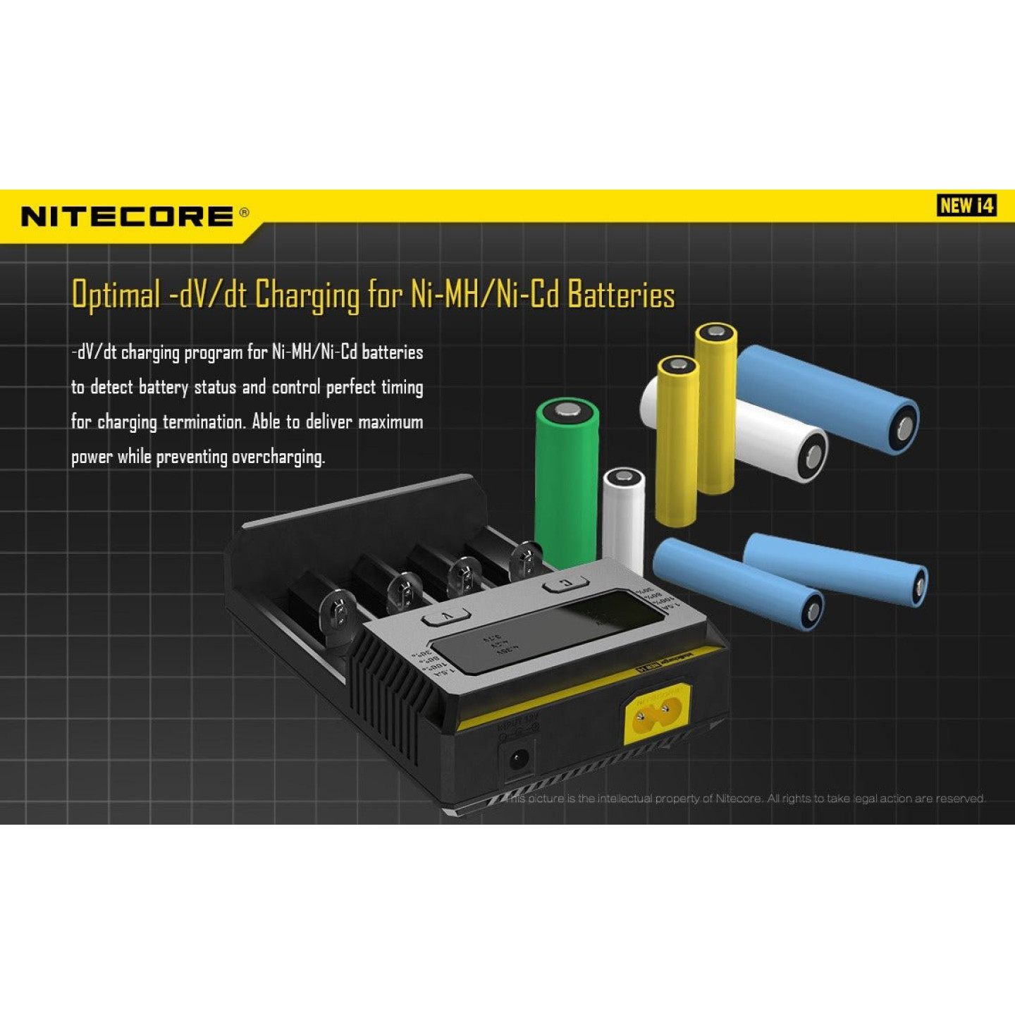 Chargeur New i4 - Nitecore - BYCLOPE
