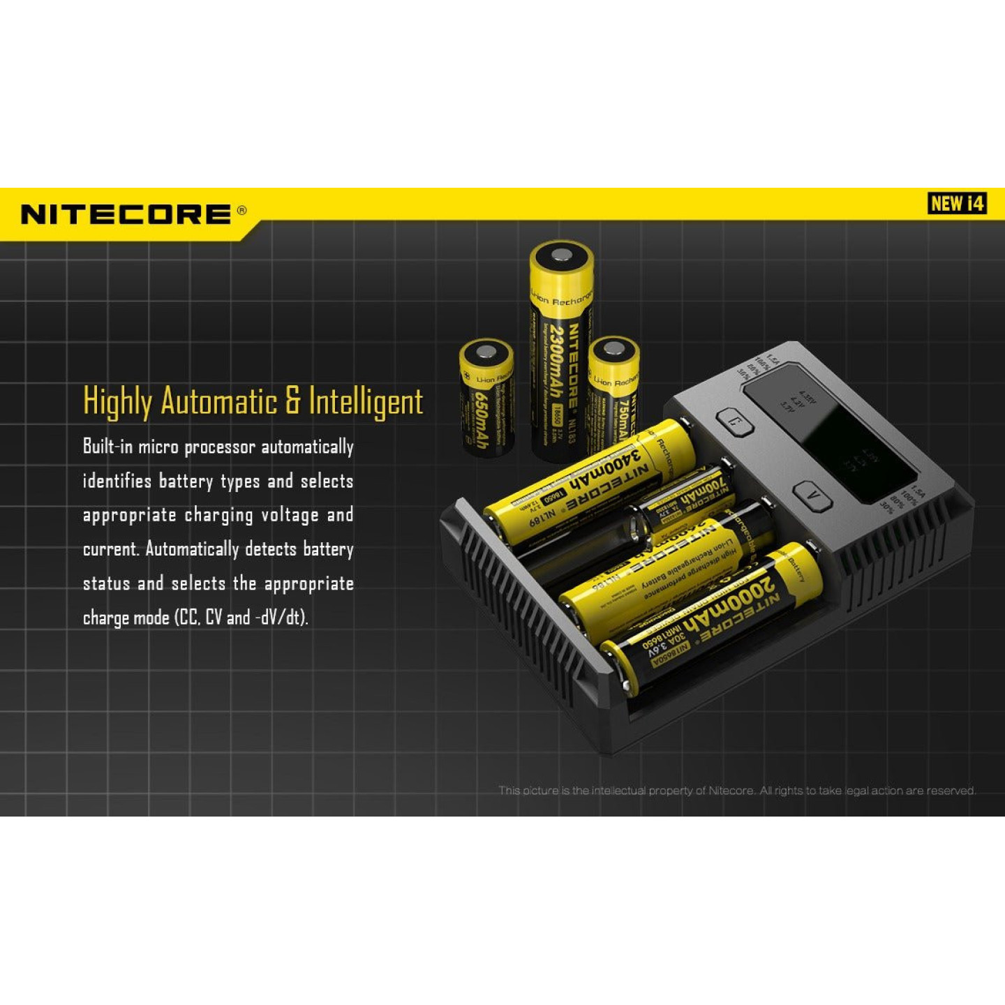 Chargeur New i4 - Nitecore - BYCLOPE