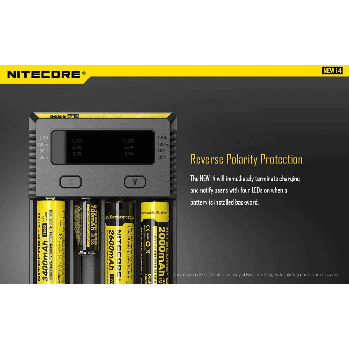 Chargeur New i4 - Nitecore - BYCLOPE