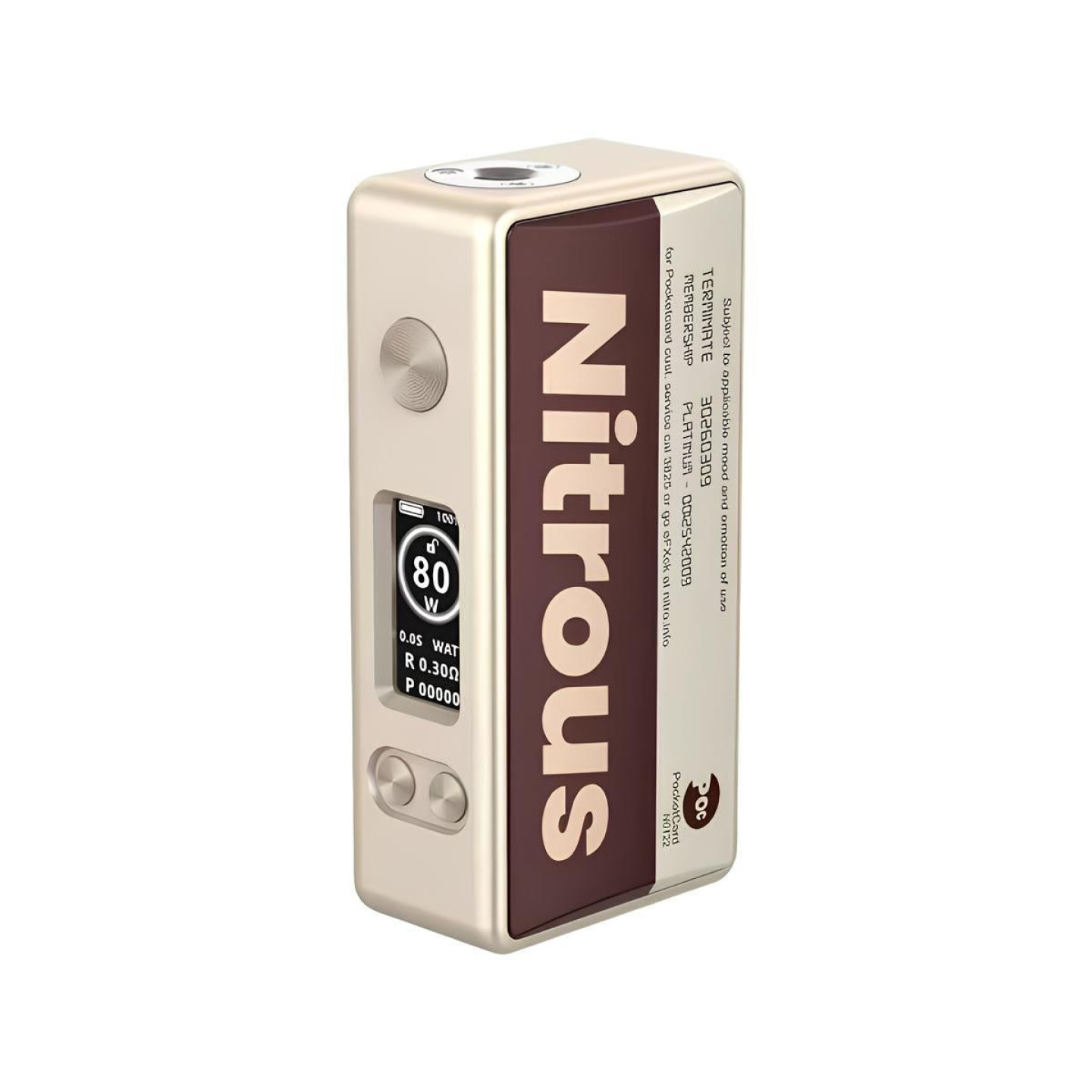 BOX NITROUS POCKET PEEK EDITION 80W 18650 - MECHVAPE X NITROUS - BYCLOPE