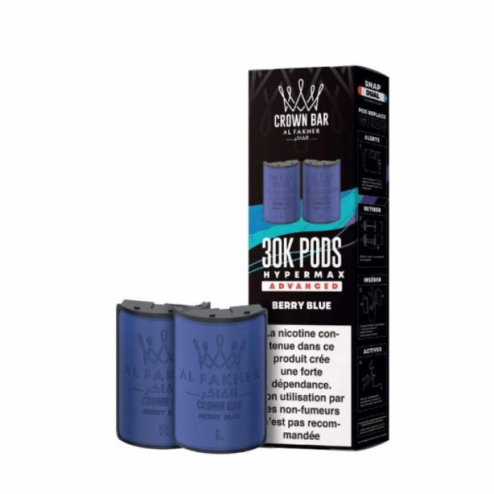 CARTOUCHES PRÉ - REMPLIES HYPER MAX ADVANCED 30K 6MG 10+10ML (2PCS) - CROWN BAR BY AL FAKHER - BYCLOPE