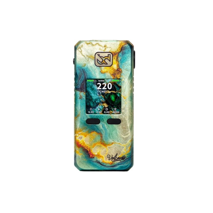 Box Rayden 220W Rare Edition BD Vape coloris Volcano Turquoise Opal