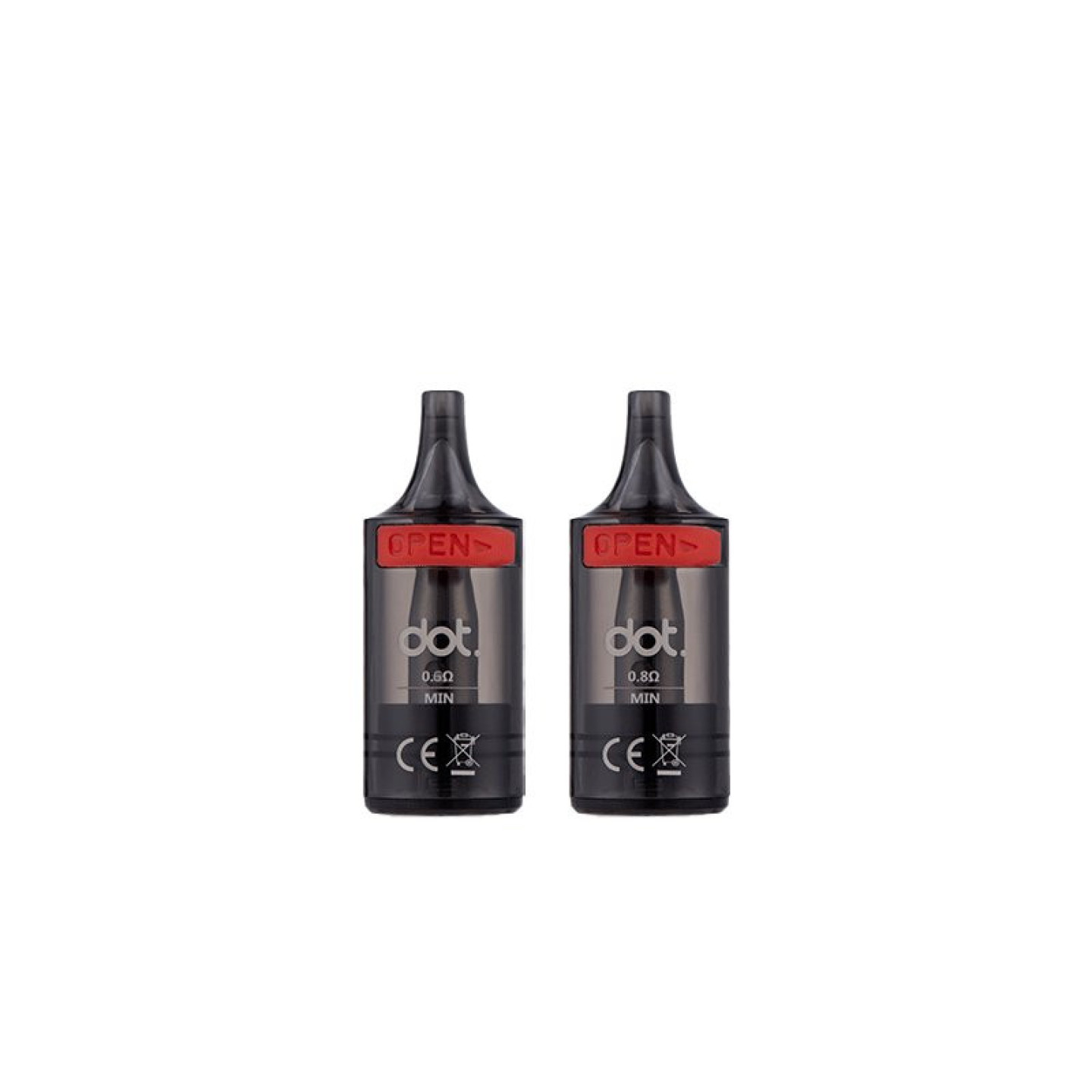 Cartouches Switch R x2 Dotmod, vue d'ensemble