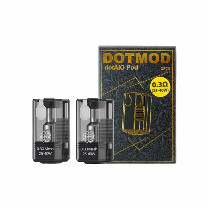 Cartouches dotAIO V3 x2 Dotmod, vue de dos
