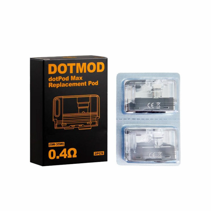 Cartouches DotPod Max x2 Dotmod, vue de face