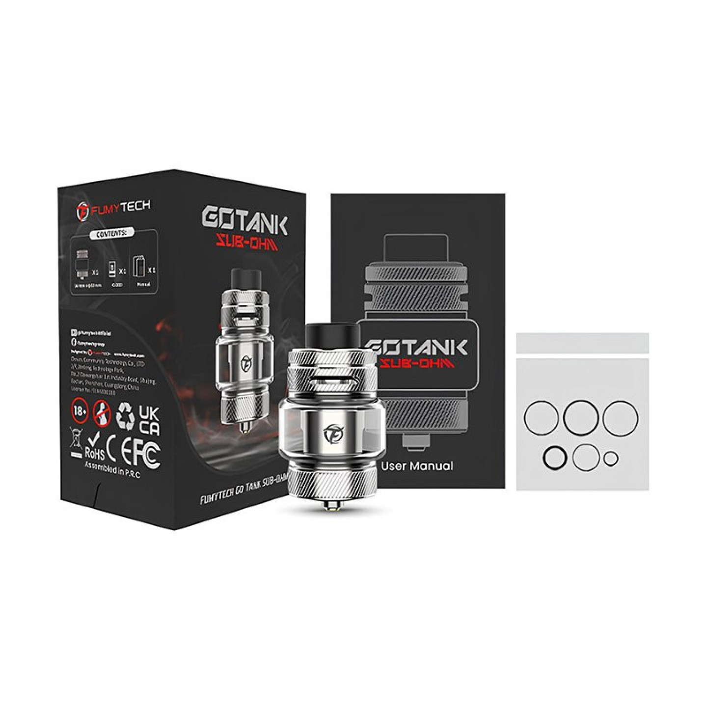 Clearomiseur GoTank Sub-Ohm Solo Fumytech, vue 5