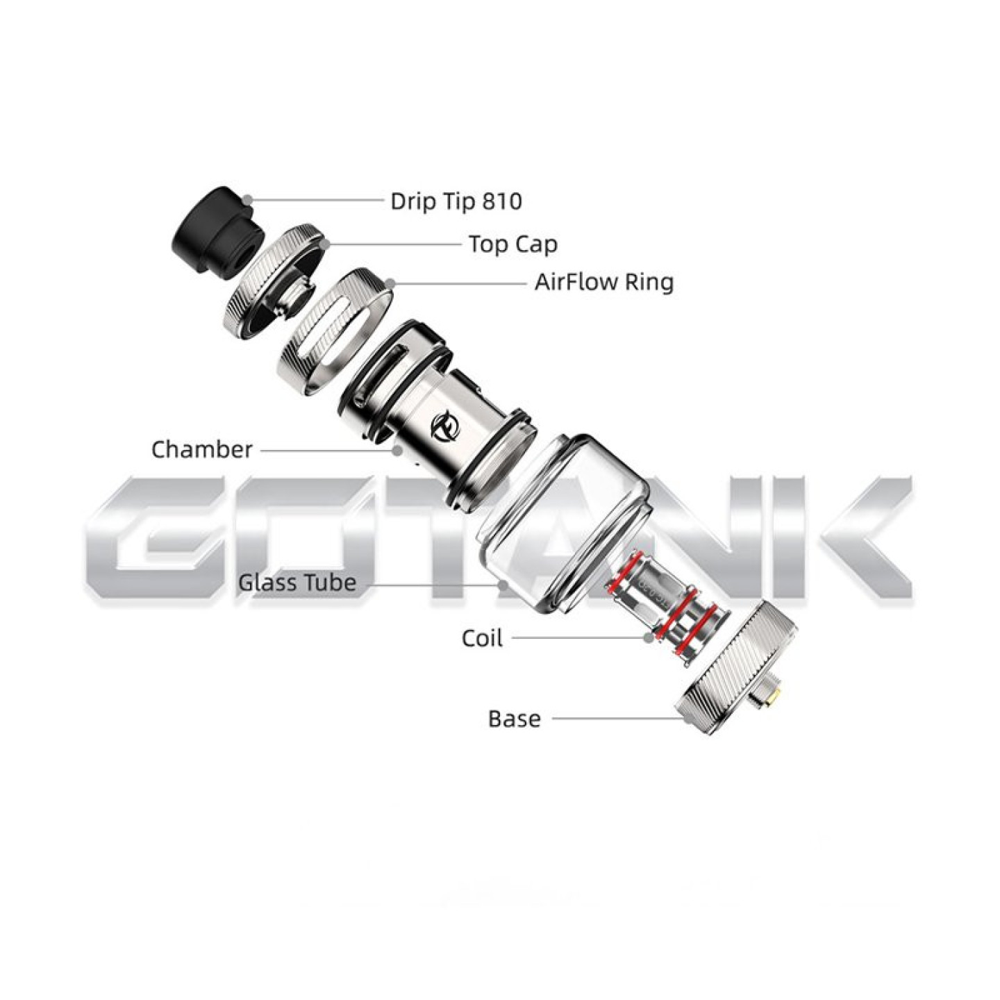 Clearomiseur GoTank Sub-Ohm Solo Fumytech, vue 6