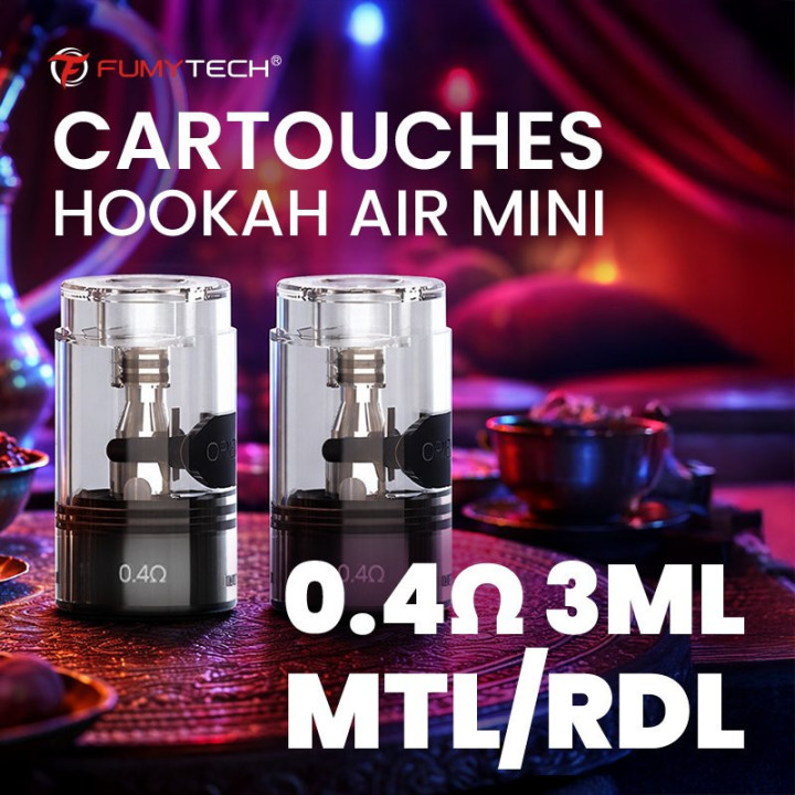 Cartouches Hookah Air Mini Fumytech, vue 4