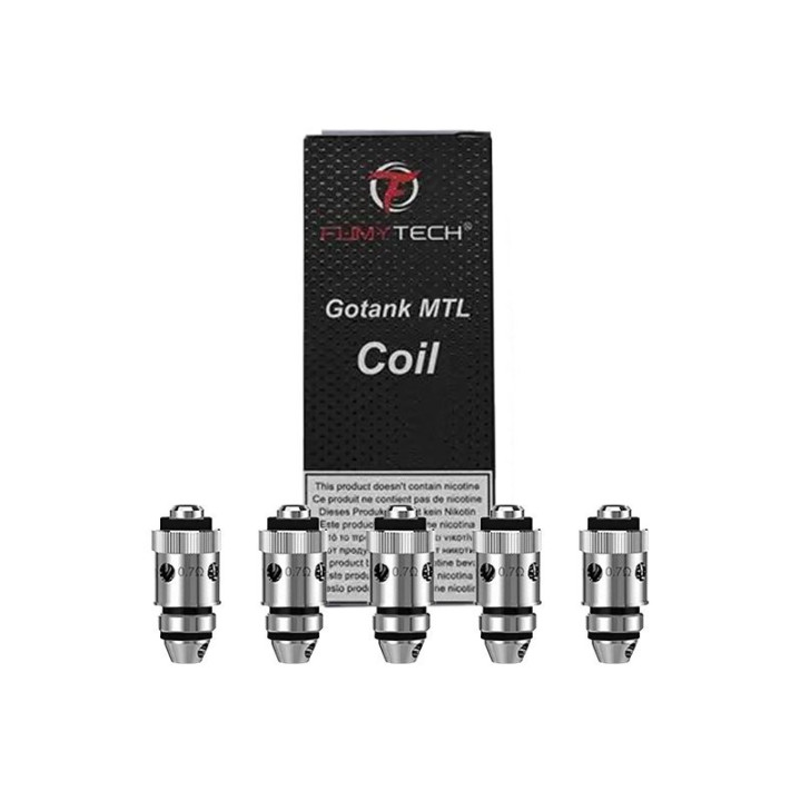 Résistance Gotank MTL BVC Fumytech, pack de 5