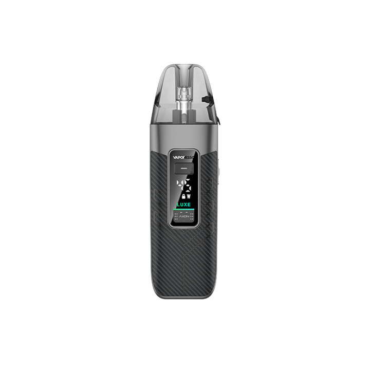 Kit Pod Luxe X3 Vaporesso coloris Carbon Black, vue de face