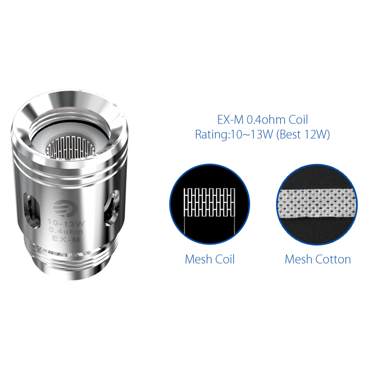 Résistance EX-M Joyetech 0.4 ohm mesh