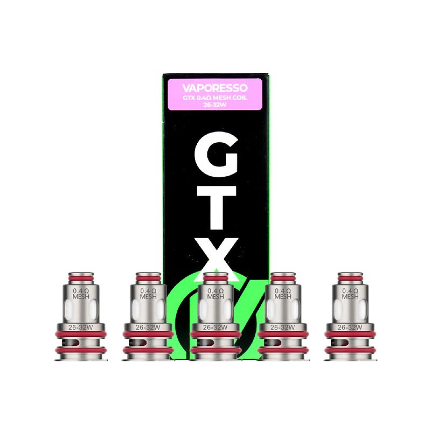 Boîte de 5 résistances GTX V2 Vaporesso 0.4 ohm