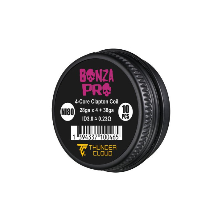 Coils Bonza Pro 4-Core Fused Clapton Thunder Cloud 0.23 ohm