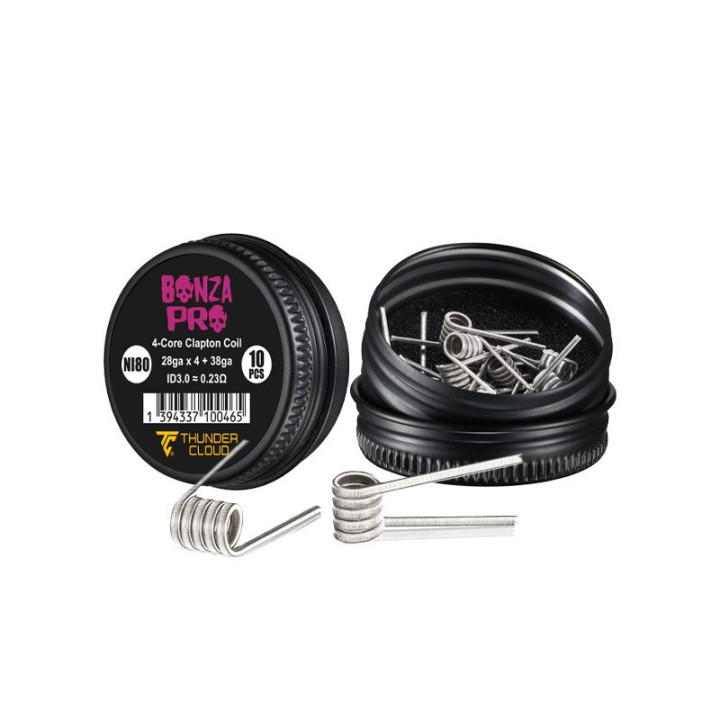 Coils Bonza Pro 4-Core Fused Clapton Thunder Cloud, vue 3